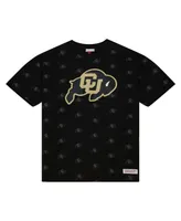 Men's Mitchell & Ness Black Colorado Buffaloes Allover Print T-shirt