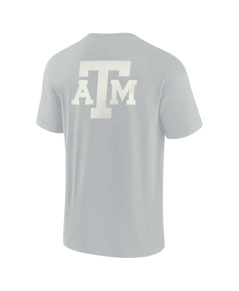 Men's and Women's Fanatics Signature Gray Texas A&M Aggies Super Soft Short Sleeve T-shirt