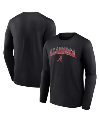 Men's Fanatics Black Alabama Crimson Tide Campus Long Sleeve T-shirt