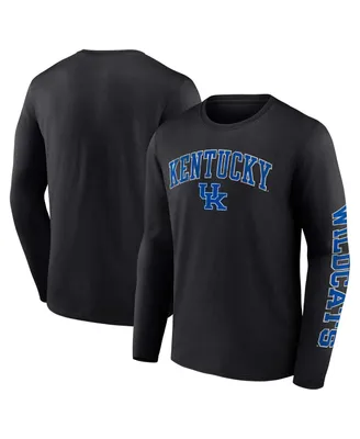 Men's Fanatics Kentucky Wildcats Distressed Arch Over Logo Long Sleeve T-shirt