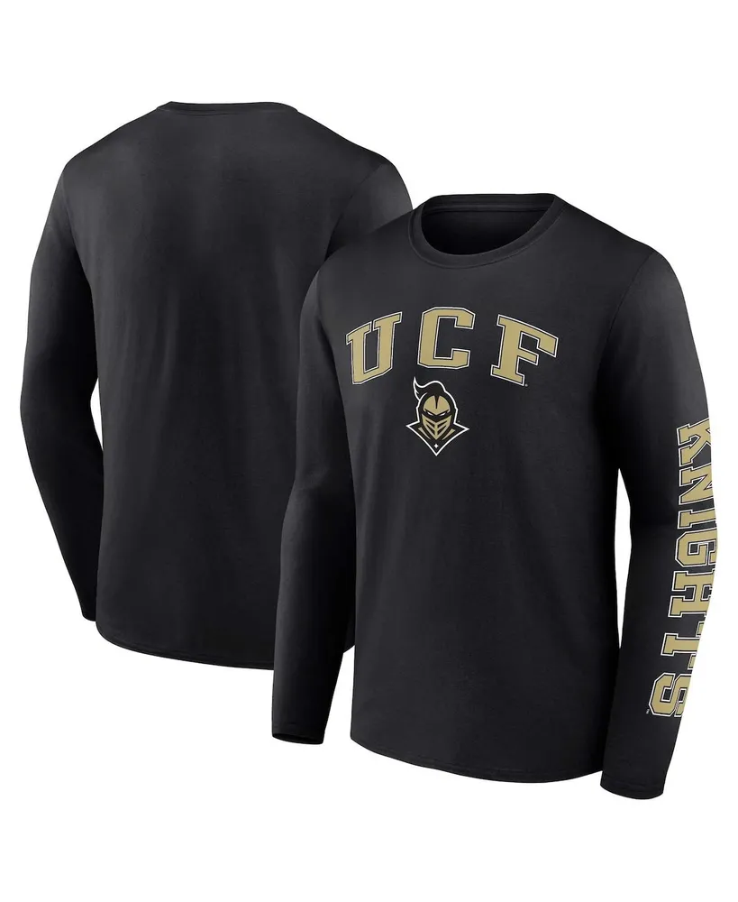 Men's Fanatics Black Ucf Knights Distressed Arch Over Logo Long Sleeve T-shirt