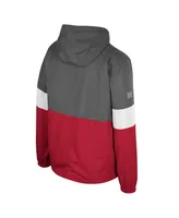 Men's Colosseum Charcoal Alabama Crimson Tide Miles Full-Zip Jacket