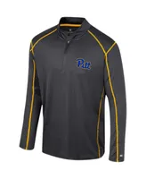 Men's Colosseum Charcoal Pitt Panthers Cameron Quarter-Zip Windshirt