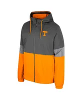 Men's Colosseum Charcoal Tennessee Volunteers Miles Full-Zip Jacket