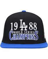 Men's Mitchell & Ness Black Los Angeles Dodgers World Series Champs Snapback Hat