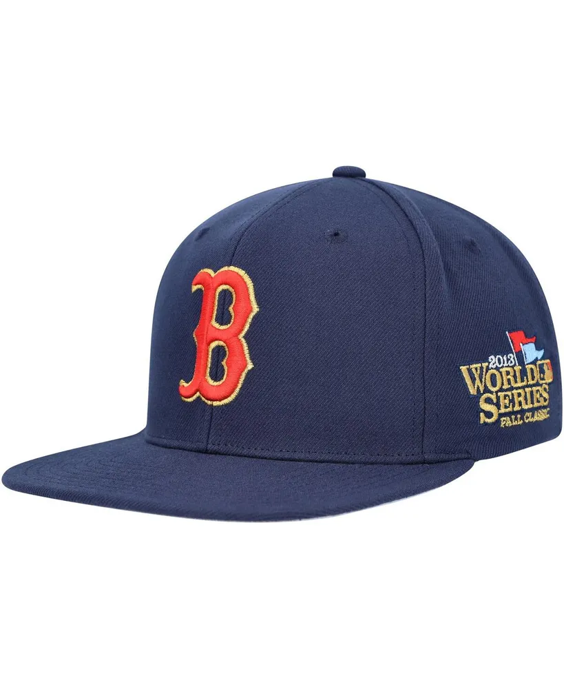 Men's Mitchell & Ness Navy Boston Red Sox Champ'd Up Snapback Hat