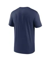 Men's Nike Navy Atlanta Braves Team Arched Lockup Legend Performance T-shirt