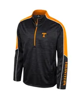 Men's Colosseum Tennessee Orange Volunteers Marled Half-Zip Jacket