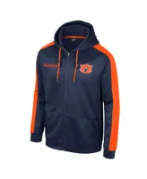 Men's Colosseum Navy Auburn Tigers Reese Full-Zip Hoodie