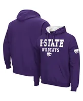 Men's Colosseum Purple Kansas State Wildcats Sunrise Pullover Hoodie