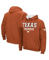 Men's Colosseum Burnt Orange Texas Longhorns Sunrise Pullover Hoodie