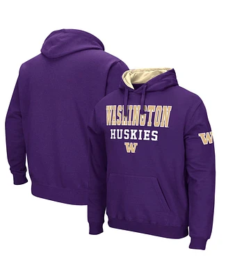 Men's Colosseum Purple Washington Huskies Sunrise Pullover Hoodie