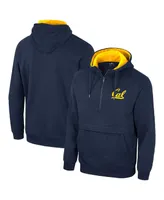 Men's Colosseum Navy Cal Bears Half-Zip Hoodie