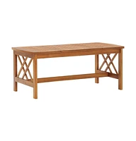 Coffee Table 40.2"x19.7"x16.9" Solid Acacia Wood