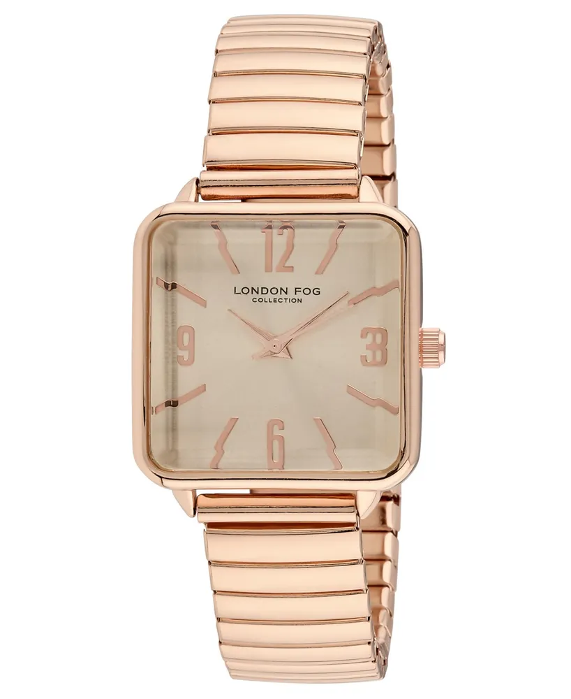 London Fog Women's Quartz Shrewsbury Rose Gold-Tone Alloy Watch 28mm