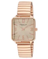 London Fog Women's Quartz Shrewsbury Rose Gold-Tone Alloy Watch 28mm