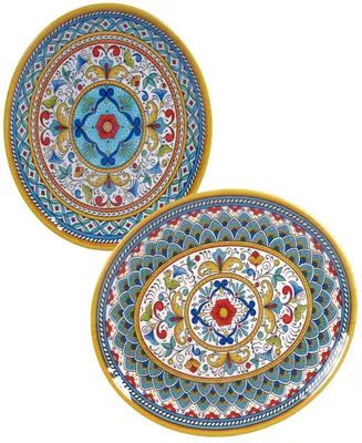 Certified International Portofino Melamine 2-Pc. Platter Set