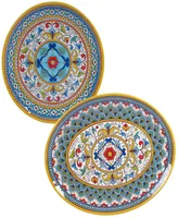 Certified International Portofino Melamine 2-Pc. Platter Set