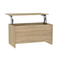 Coffee Table Sonoma Oak 40.2"x21.9"x20.7" Engineered Wood