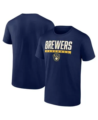 Men's Fanatics Navy Milwaukee Brewers Power Hit T-shirt