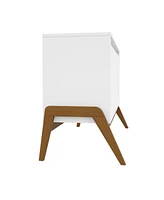 Manhattan Comfort Gales 48.50" Medium Density Fiberboard 4-Shelf Sideboard