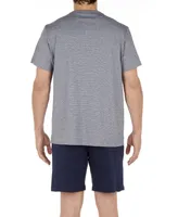 Men's Cotton Comfort Short Sleeve Pajamas Set