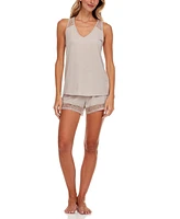 Flora by Nikrooz Frances Knit Cami Tap Pajama Set