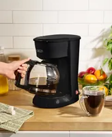 Bella 12-Cup Glass-Carafe Black Drip Coffee Maker
