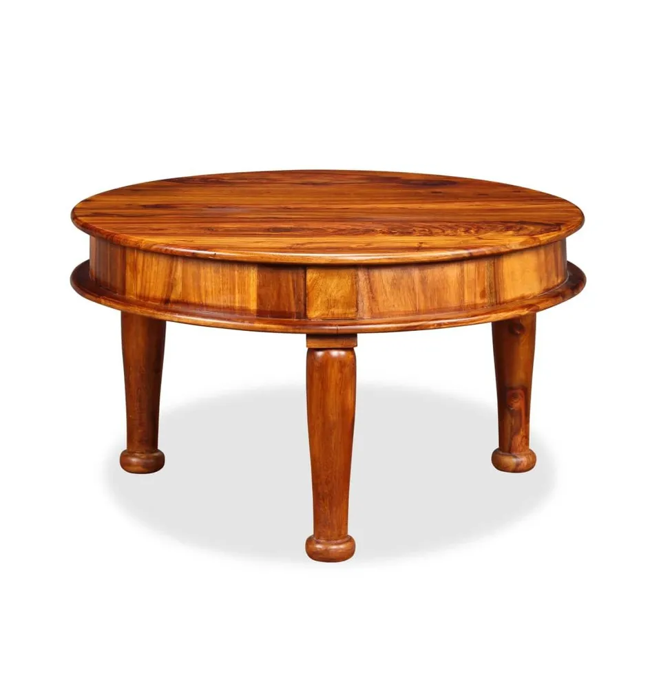 Coffee Table Solid Sheesham Wood 27.6"x27.6"x15.7"