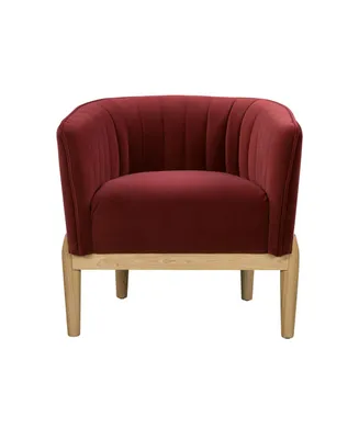 Lifestyle Solutions 30.7" Velvet Catriona Accent Chair