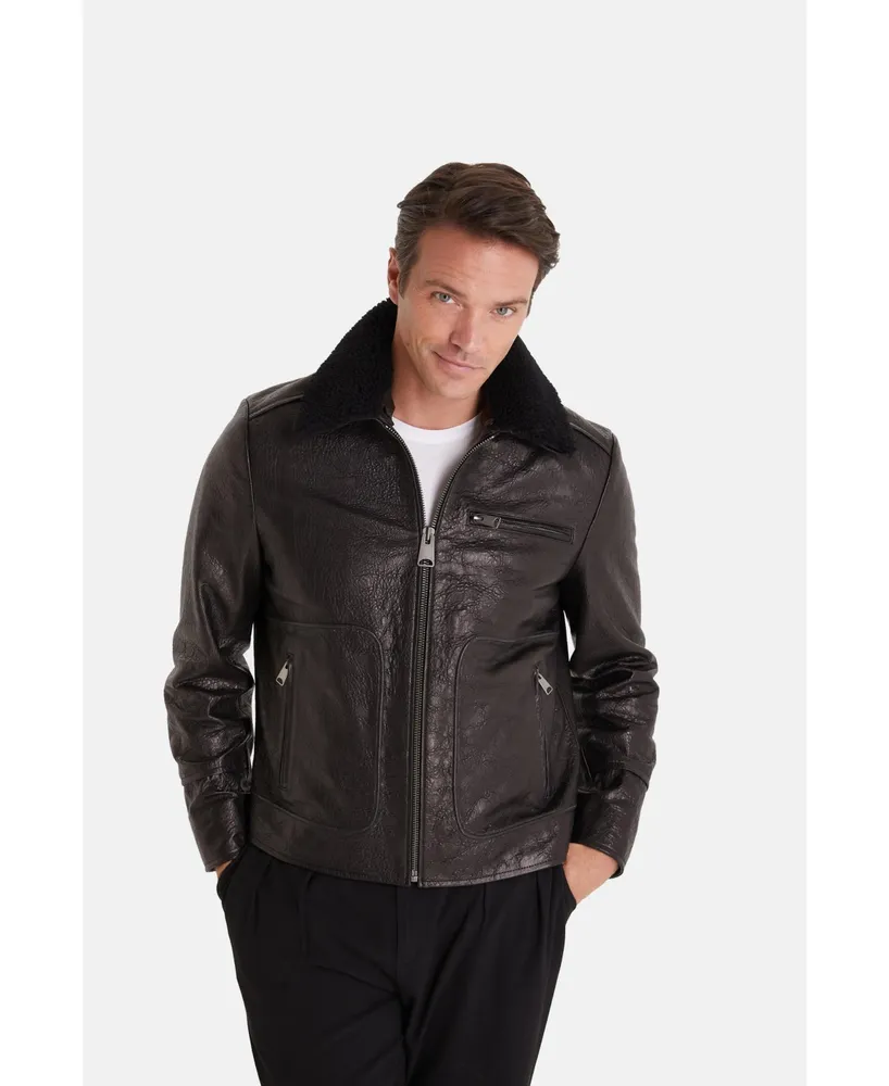 Furniq Uk Men's Leather Jacket