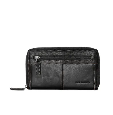 Voyager Leather Large Zip-Around Travel Wallet