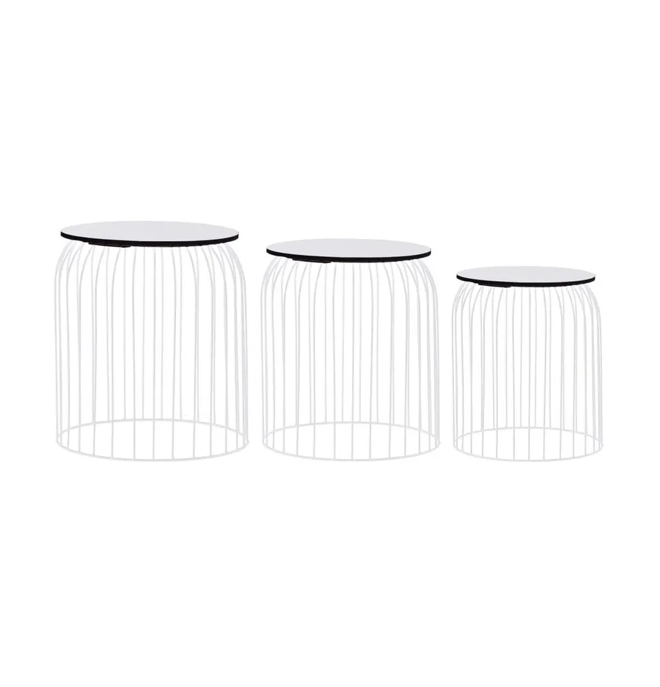 Coffee Tables 3 pcs White