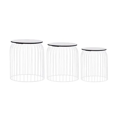 Coffee Tables 3 pcs White