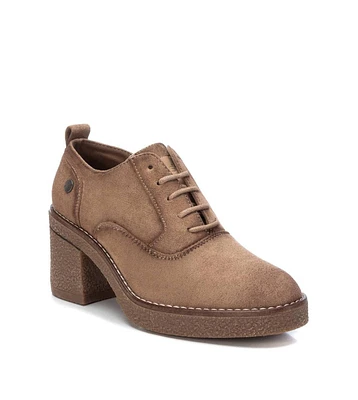 Women's Suede Heeled Oxfords By Xti