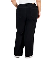 Gogo Jeans Trendy Plus Front Seam Straight-Leg