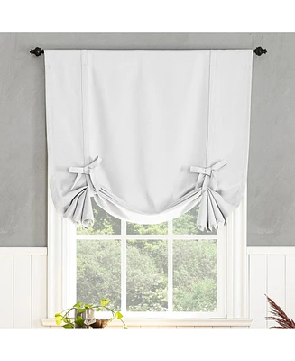 Preston Energy Saving Blackout Rod Pocket Window Tie-up Shade