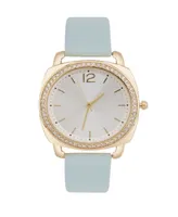 Jessica Carlyle Women's Analog Mint Leather Strap Plain Watch 34mm