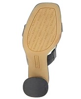 BCBGeneration Women's Parisa Block-Heel Vinyl Dress Sandals