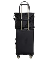 Chelsea Softside Chevron Expandable 2pc 20" Carry-On Luggage + Matching 15" Laptop Tote Set