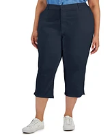 Style & Co Women's Plus Mid-Rise Comfort Waist Capri Pants, Exclusively at Macy's