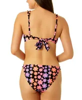 Salt Cove Juniors Floral Print Ruffled Trim Bikini Top Bottoms Created For Macys