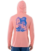 Guy Harvey Men's Sketchy Sail Graphic Performance Hoodie