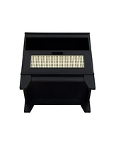Manhattan Comfort Sheridan 21.63" Medium Density Fibreboard 1-Drawer Cane Nightstand