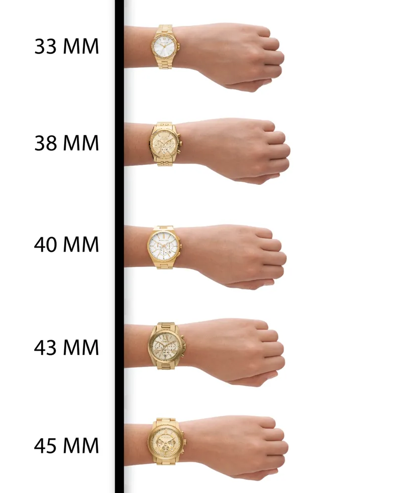 Michael Kors Women's Janelle Three-Hand -Tone Stainless Steel Bracelet Watch 42mm