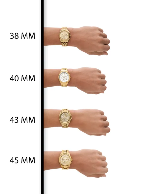 Michael Kors Unisex Runway Chronograph Mall Stainless 45mm Bracelet Black MainPlace | Watch, Steel