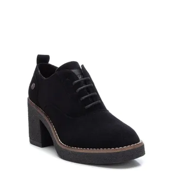 Women's Suede Heeled Oxfords By Xti