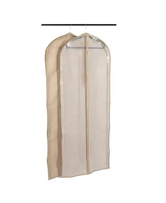 Household Essentials Hanging Zippered Garment Storage Bag with Clear Vision Front