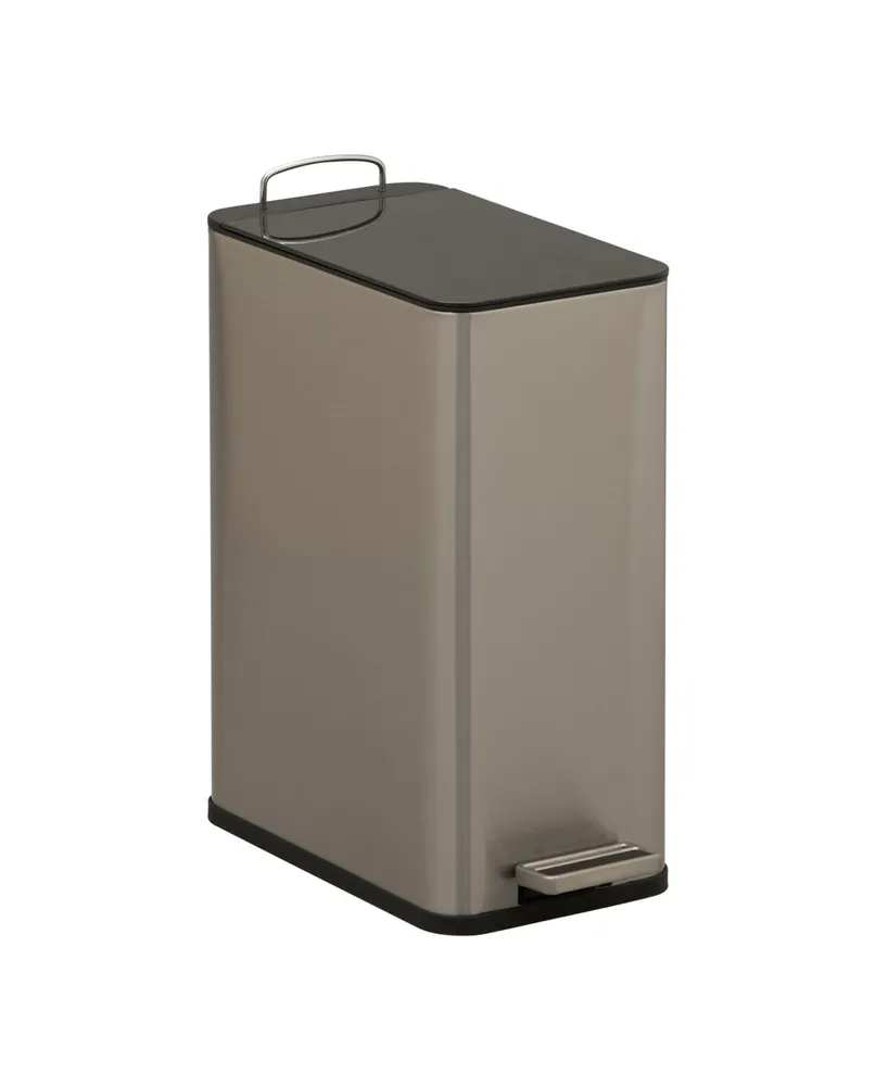 Household Essentials Stainless Steel Slim Trash Can