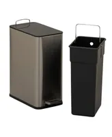 Household Essentials Stainless Steel Slim Trash Can